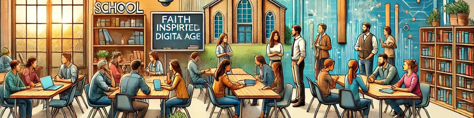 Illustration für das Barcamp für die digitale Gemeindearbeit am 17. Mai 2025 in Werl