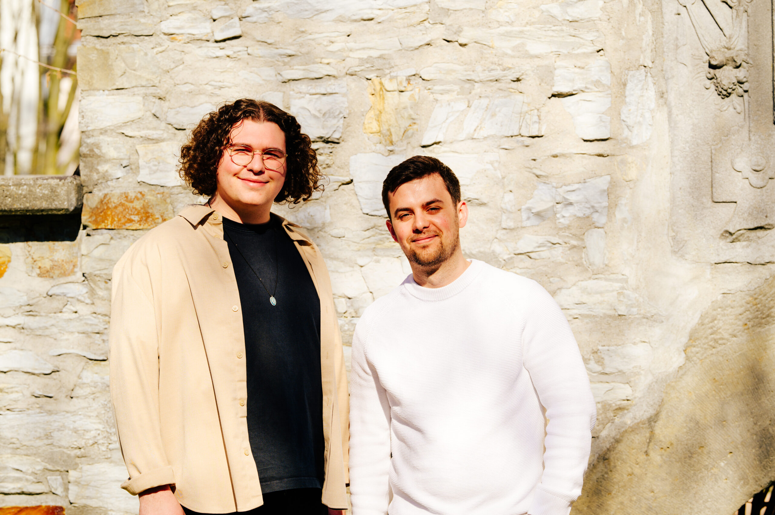 Doppelporträt der neuen Pop-Kantoren: Caspar Beule (links) und Nils Kollmeier (rechts)