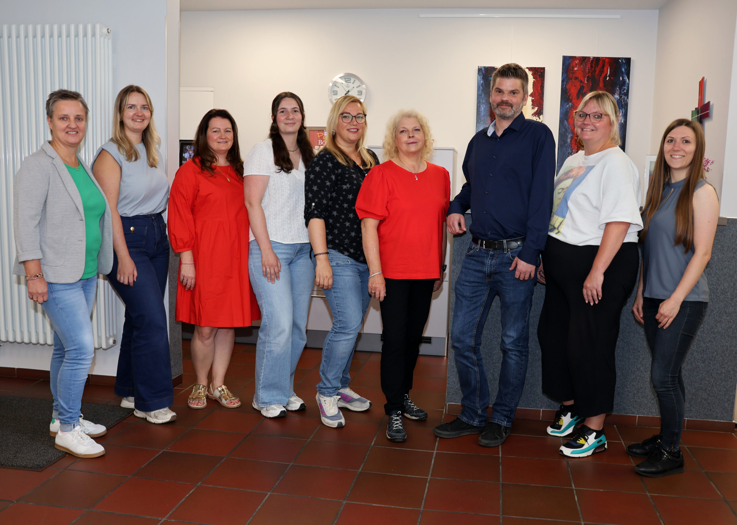 Wollen das Ehrenamt aktiv stärken (v. l.): Sandra Kluge, Oxana Richter, Julia Engels, Svenja Becker, Katharina Stier, Beate Kaup, Daniel Burghardt, Nadja Decker und Lea Trapp.
